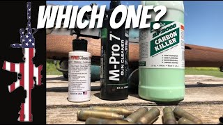 Gun Cleaners  MPro 7 vs Slip 2000 vs Fire Clean vs Hoppes 9 [upl. by Yssim]