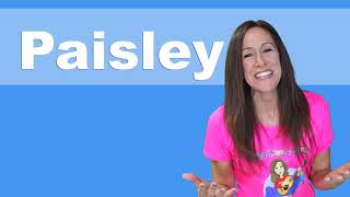 Name Game Song Paisley  Learn to Spell the Name Paisley  Pattys Primary Songs [upl. by Euqinahs603]