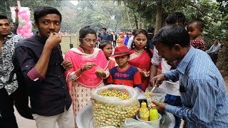 Hard Working Man Selling Tasty sour fruits or Spicy Mix Boroi Vorta  Tk 10 Village Style Yummy food [upl. by Pacheco]