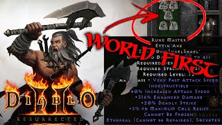 Most GODLY RUNEMASTER EVER World Record Diablo 2 Resurrected [upl. by Ainevul]