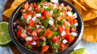 Pico De Gallo Recipe • How To Make Mexican Salsa Fresca • How To Make Salsa Recipe • Tomato Salsa [upl. by Aney42]