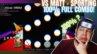 VS MATT  SPORTING 100 FULL COMBO   SillyFangirl Roblox Funky Friday [upl. by Bevers929]