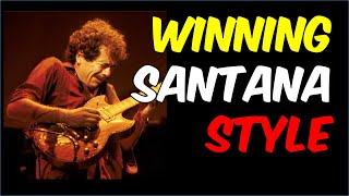 Winning Santana Lick  Santana Guitar Lesson  Guitar TAB [upl. by Dnalel]