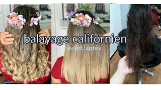 Balayage californien blond by somi beauty [upl. by Nnairda]