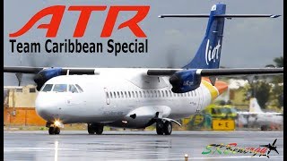 ATRs of the Caribbean  Liat Bahamasair Aerogaviota Air CaraibesTeam Caribbean [upl. by Llerrud794]