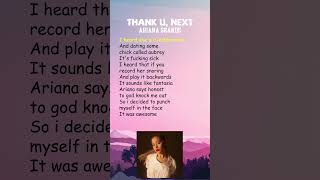 Ariana Grande  thank u next Lyrics shorts [upl. by Iral419]