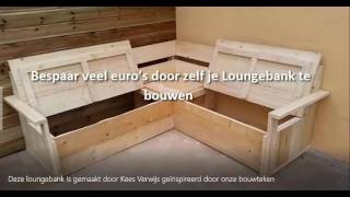 hoe maak je een loungebank  hoe maak je een tuinbank [upl. by Novyart]