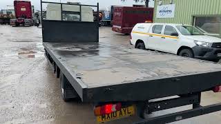 DAF LF 45160 4x2 flatbed MX10 AYL [upl. by Aisatan]