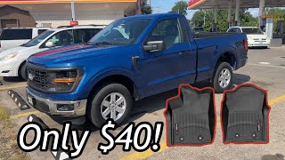 Cheapest WeatherTech mats for the ‘24 F150 [upl. by Eserahc]