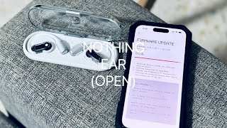 NOTHING Ear Open UNBOXING and Word Review [upl. by Prinz]