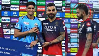 Shubman Gill heart winning gesture for crying Virat Kohli after winning Man of the Match Award [upl. by Bealle]