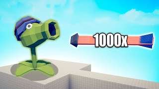 PEA SHOOTER vs 1000x OVERPOWERED UNITS  TABS  Totally Accurate Battle Simulator 2024 [upl. by Anoyi]