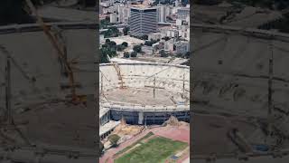 La Maracana Stadium From The Air  In construction [upl. by Akinehs]