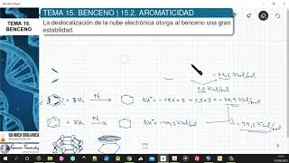 TEMA 15 BENCENO  152 AROMATICIDAD [upl. by Manouch]