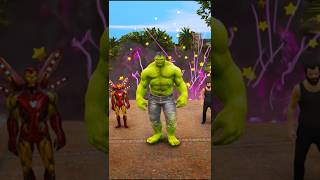 Hulk nai Ironman ko bacha liya 🤯🤣 gta5 shorts viralvideo [upl. by Akinet]