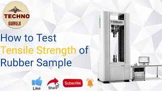 Universal Testing Machine I Tensile Testing for Rubber compound I UTM Tensile Formula I [upl. by Consalve]