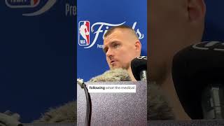 Kristaps Porzingis REACTS to his new INJURY [upl. by Seilenna274]