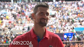 Djokovic Olympic gold arguably the biggest success Ive ever had  Paris Olympics  NBC Sports [upl. by Julianne]