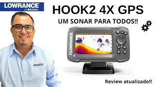 HOOK2 4X GPS UM SONAR PARA TODOS lowrance review atualizado 2024 [upl. by Anrapa]