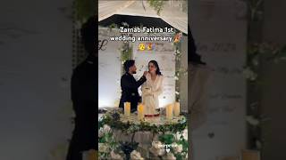 Zarnab Fatima 1st wedding anniversary celebration 🎊zarnabfatima laraibkhalidvlogs ytshort [upl. by Tra]