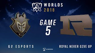 Worlds 2018  14  G2 vs RNG  Game 5 [upl. by Artus]