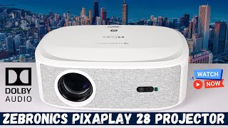 Zebronics Pixaplay 28 Full HD projector with Dolby Audio  Born Creator [upl. by Girard]