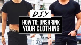 HOW TO UNSHRINK YOUR CLOTHES EASY  DIY TUTORIAL  JAIRWOO [upl. by Leumhs333]