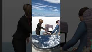 كبرتوا الموضوع يا شباب 🤔😅 سفر سياحة travel traveladvice flight flights fly flightattendant [upl. by Worrell554]