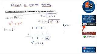 UNIDAD 03  EJERCICIOS 16 AL 17  DOMINIO DE LA INVERSA  APUNTE CHAMI  MATEMATICA  UTN [upl. by Neff]