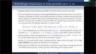 Resurgence of the Schrodinger equation and of lacunary series [upl. by Eserehc76]