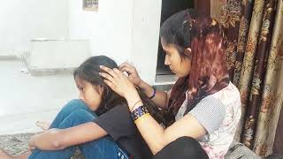 nitpicking in long hair new  nitpicking  nitpicking India [upl. by Electra]