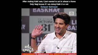 After visiting Kalki2898AD sets I just wanted to act in at least a frame  Dulquer Salmaan [upl. by Ahseken]