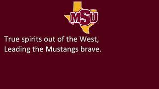 Midwestern State Universitys MSU Fight Song [upl. by Eissej284]