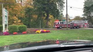 Simsbury Volunteer Fire Co Tower 12 responding [upl. by Robinett527]