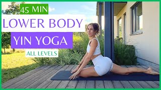 Deep Stretch Yin Yoga 45 Min Class for Hips Hamstrings amp Lower Back Relief [upl. by Ennaeel714]