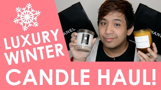 Luxury Winter Candle Haul [upl. by Zined881]