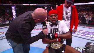 UFC 159 Jones amp Sonnen Octagon Interviews [upl. by Ellebasi879]