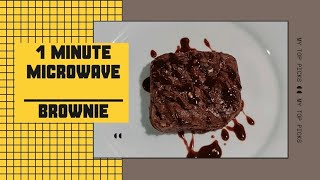 1 Minute Microwave Chocolate Brownie Easiest Brownie Recipe Microwave Brownie that tastes amazing😊 [upl. by Cadman]