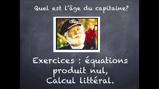 Equations produit nul Programme de troisième [upl. by Dougy940]