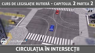 Curs de legislație rutieră  Capitolul 2 Partea 2  Circulația în intersecții [upl. by Jegger]