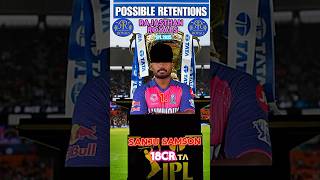 RR Retentions in IPL 2025 IPL rajasthanroyals sanjusamson [upl. by Baerl]