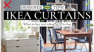 BEST AND WORST IKEA CURTAINS  TOP DESIGNER APPROVED CURTAINS amp WHAT TO AVOID  SHOP WITH ME [upl. by Ramon168]