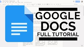 Google Docs  Full Tutorial [upl. by Brabazon966]