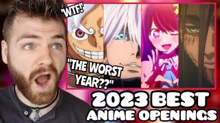 First Time Reacting to The BEST ANIME OPENINGS of 2023  FAN VOTED  New Anime Fan  REACTION [upl. by Cornew]