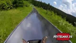 Sommerrodelbahn Mühlleiten Klingenthal Vogtland HD  Hostelmax testet [upl. by Annez]