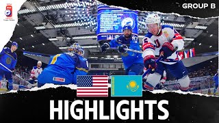 Highlights  USA vs Kazakhstan  2024 MensWorlds [upl. by Fadiman564]