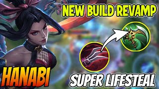 HANABI NEW BUILD INSANE DAMAGE  Hanabi Best Build 2022  Hanabi Revamp Build 2022  MLBB [upl. by Wake]