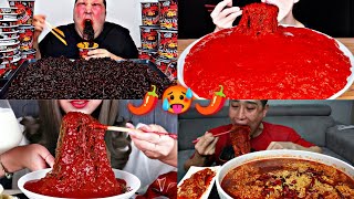 SPICIEST NOODLES In The Planet Eat By MUKBANGERS🌶️🍜🥵🔥 [upl. by Nagrom]