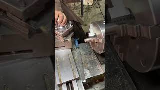 Steel Shaft Phase Cutt shortvideos machine lathmachine [upl. by Albion]