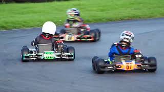 Hooton Park karting Indi Clubman round 9 2023 Bambino final [upl. by Amrak]